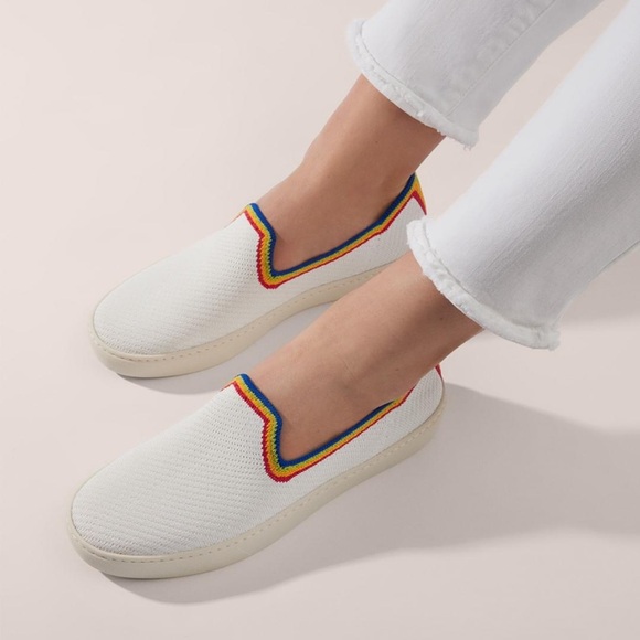 Rothy's NEW Limited Edition 2020 Rainbow Pride Sneakers Women's Size 10.5 - Picture 1 of 7